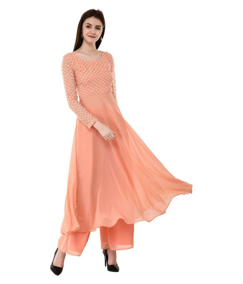full sleeve georgette kurti