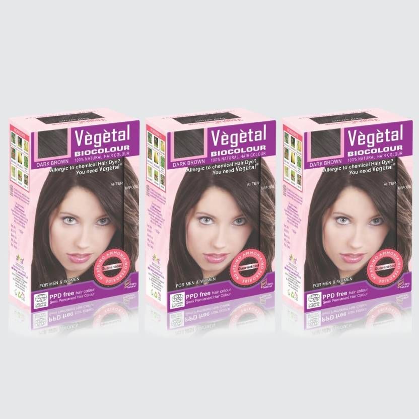 Vegetal Semi Permanent Hair Color Brown 150 G Pack Of 3 Buy