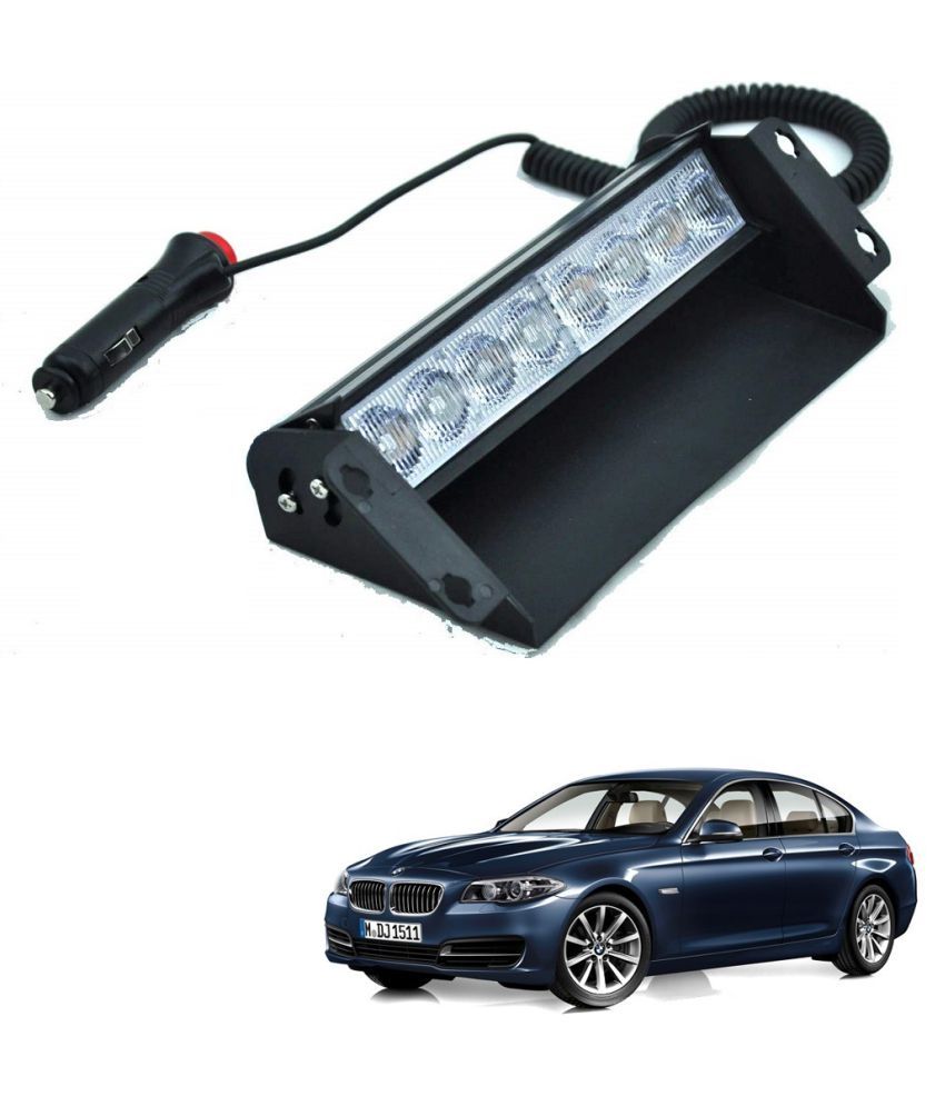 Auto Addict Car 8 Led Police Lights Flasher Light Red Blue Interior Lighting For Bmw 5 Series