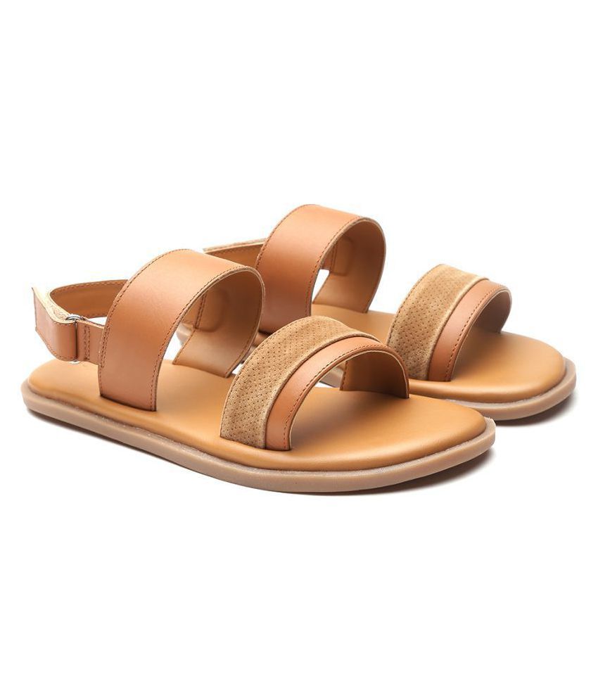 united colors of benetton men's leather sandals and floaters