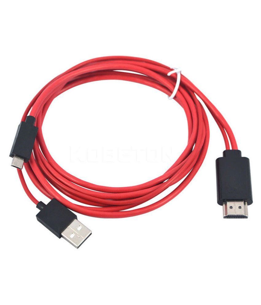 Micro USB to HDMI 1080P HD TV Cable Adapter for Android Samsung Phones