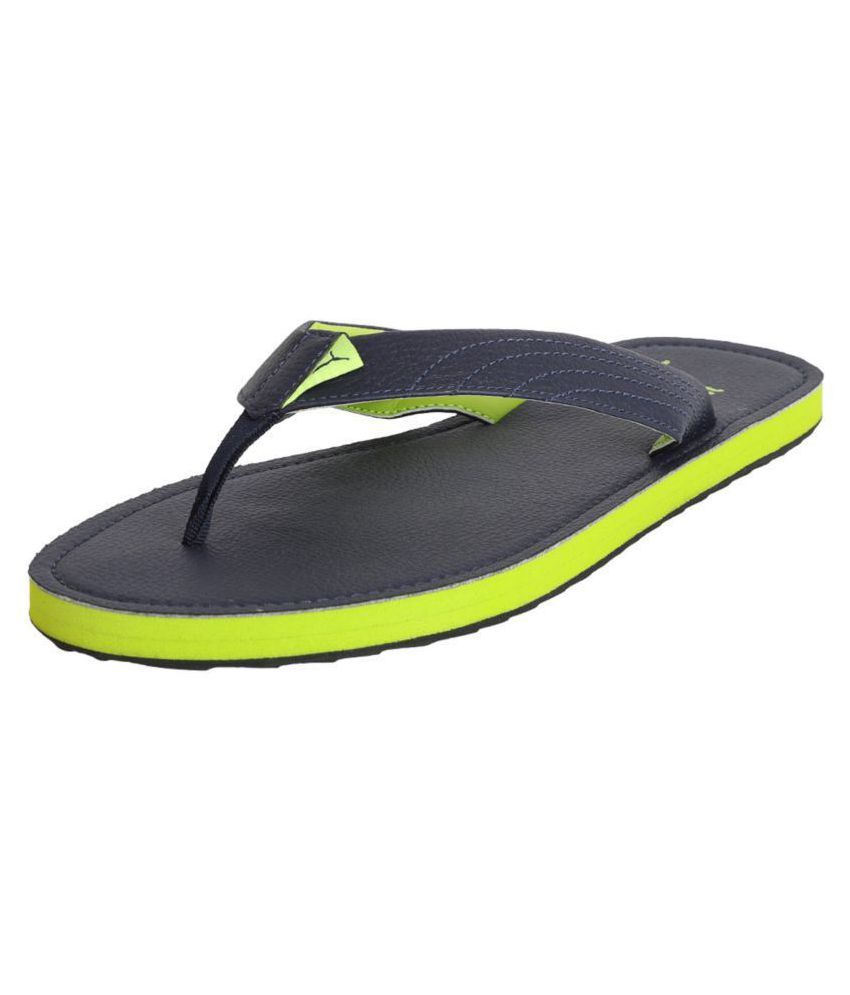 puma black thong flip flop