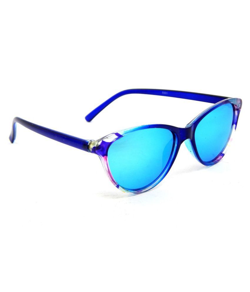 Els Blue Cat Eye Sunglasses ( 9301BUBUMRS ) Buy Els Blue Cat Eye