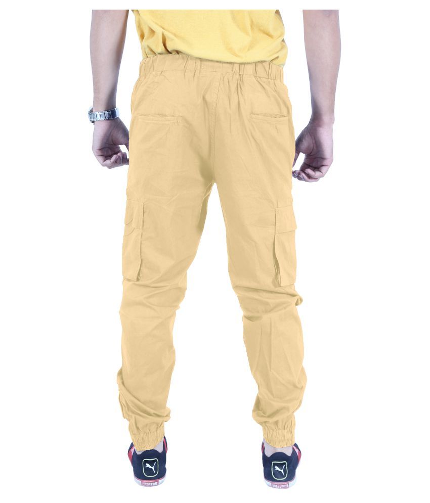 men's slim fit khaki joggers