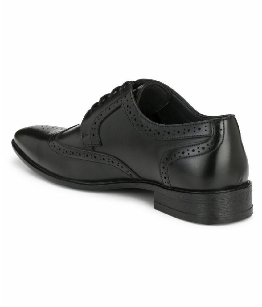 alberto torresi black formal derby shoes