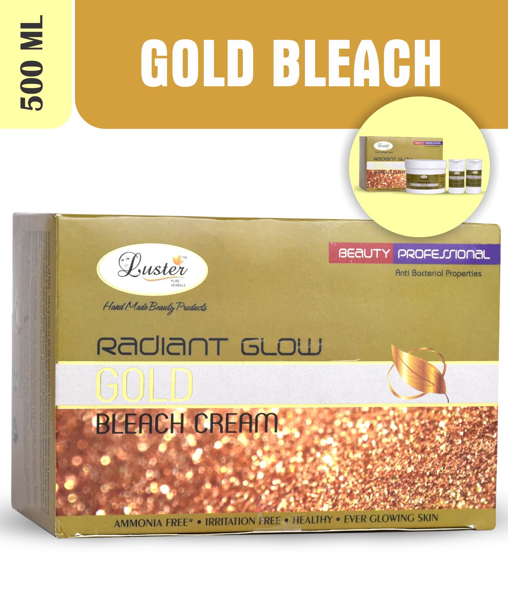 Luster Radiant Gold Bleach (500ml) Cream Buy Luster Radiant Gold