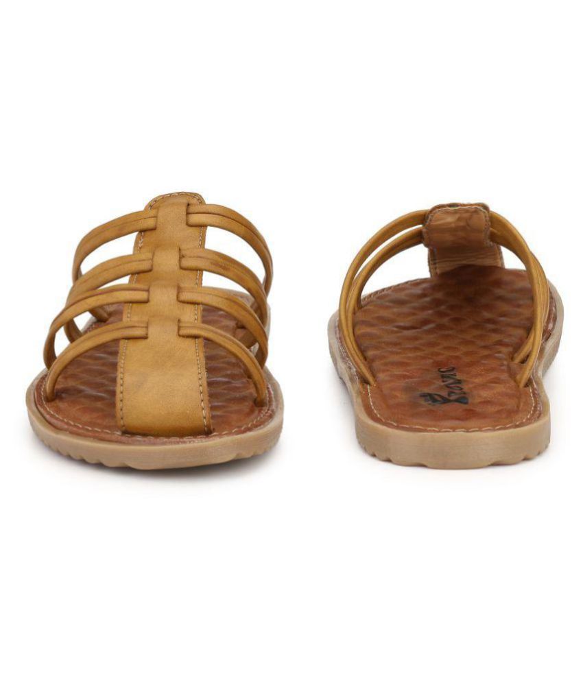 tan color slippers