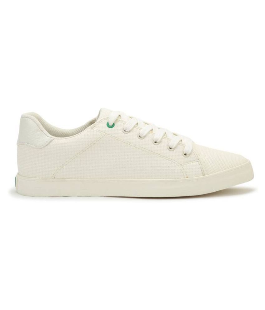 united benetton white shoes