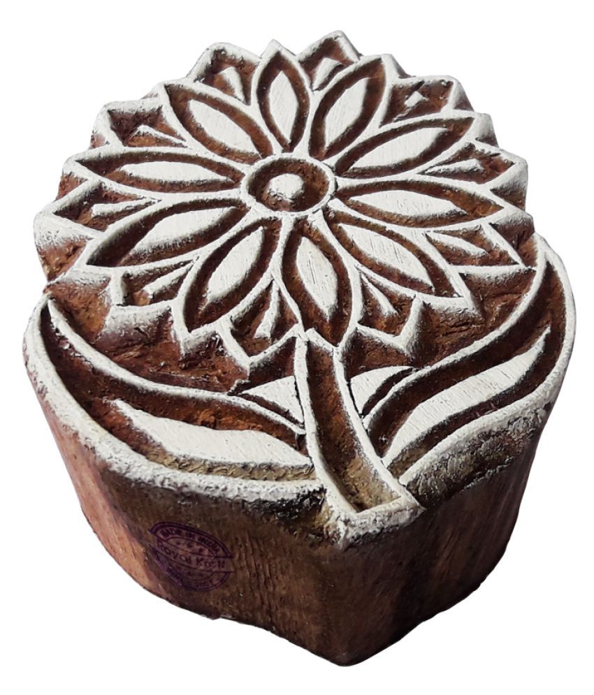 Mehndi Wooden Blocks Sunflower Designs Printing Stamps Buy Mehndi Wooden Blocks Sunflower Designs Printing Stamps Online At Low Price Snapdeal