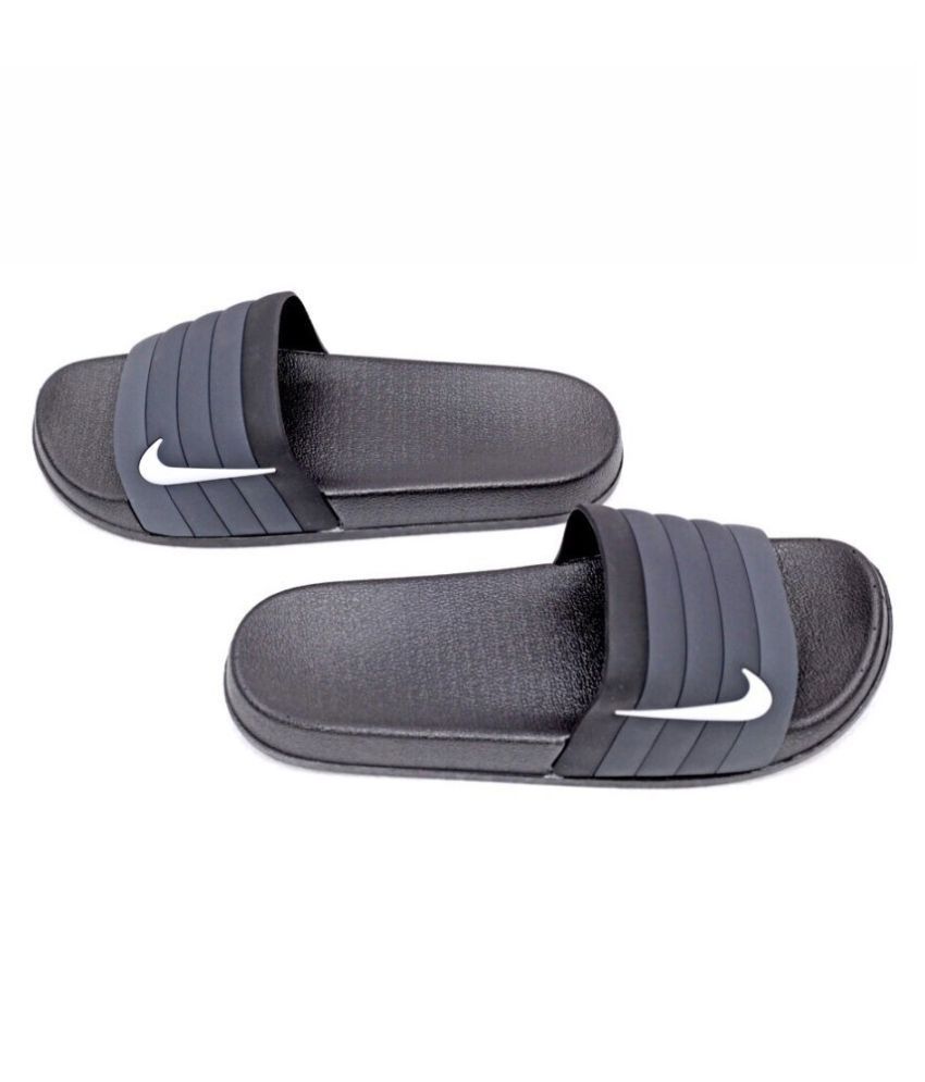 nike black slide flip flop