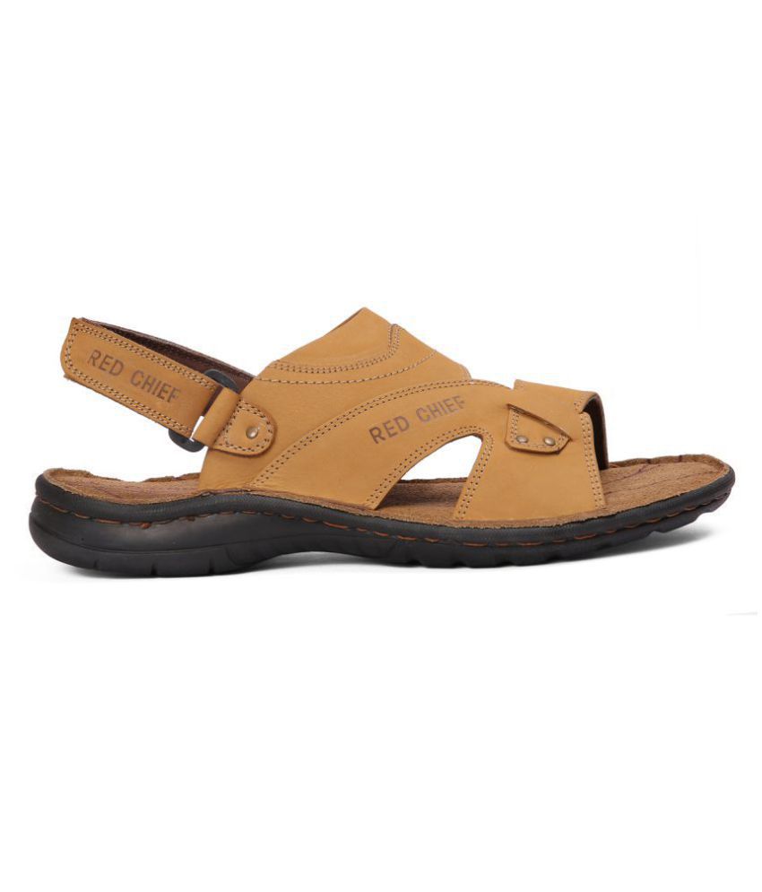 Red Chief Rust Leather Sandals Price in India- Buy Red Chief Rust ...