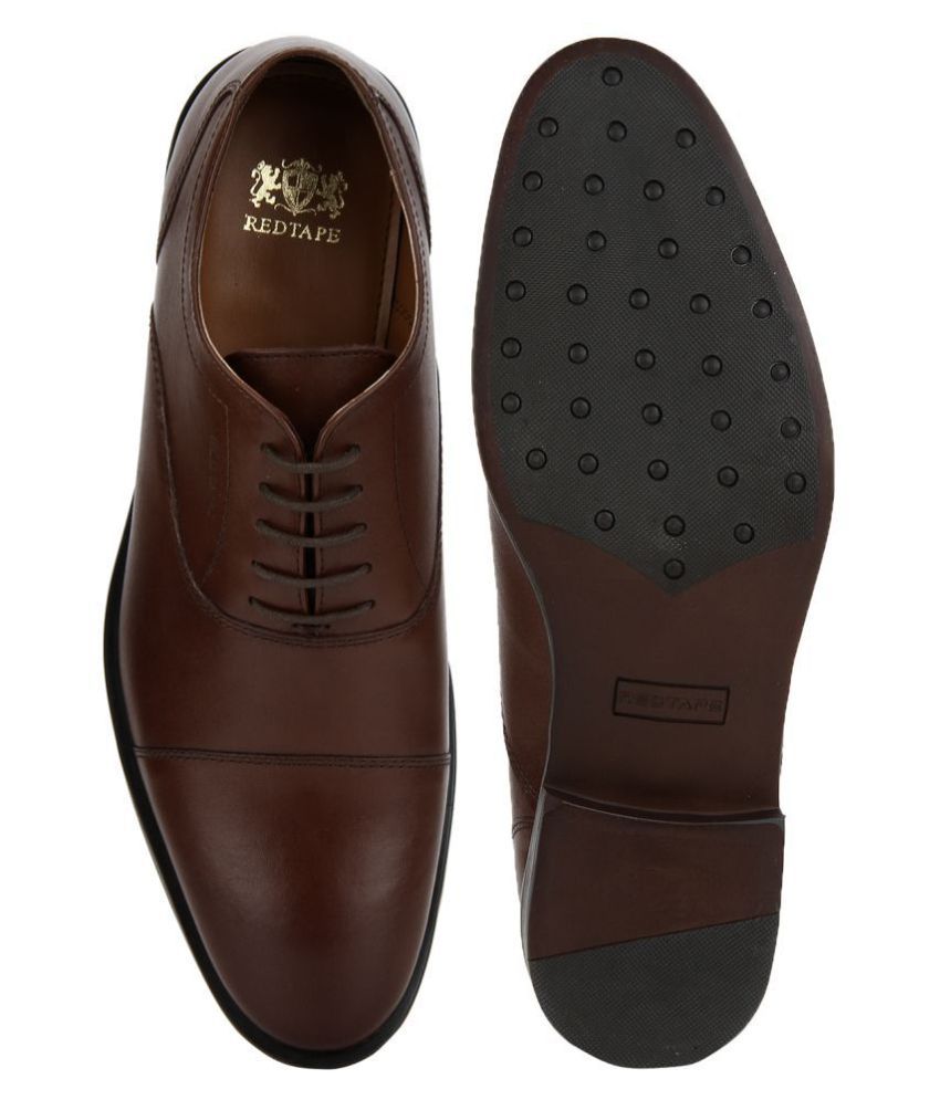 red tape oxford shoes in patent leather
