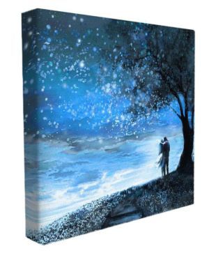 100yellow Romantic Couple Canvas Painting With Frame Buy