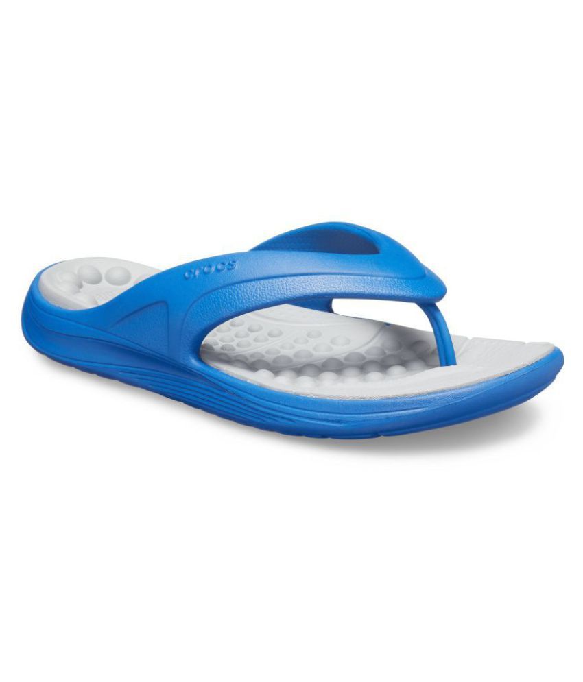 Crocs Relaxed Fit Blue Daily Slippers Price in India Buy Crocs Relaxed