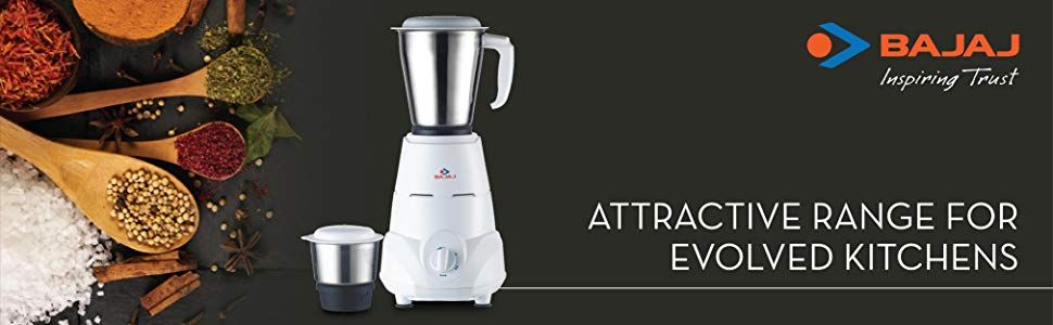 bajaj pluto 500 watt 3 jar mixer grinder