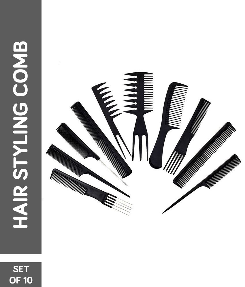     			Mahek Accessories Styler Professional Salon Hair Styling Comb Kit Set of 10