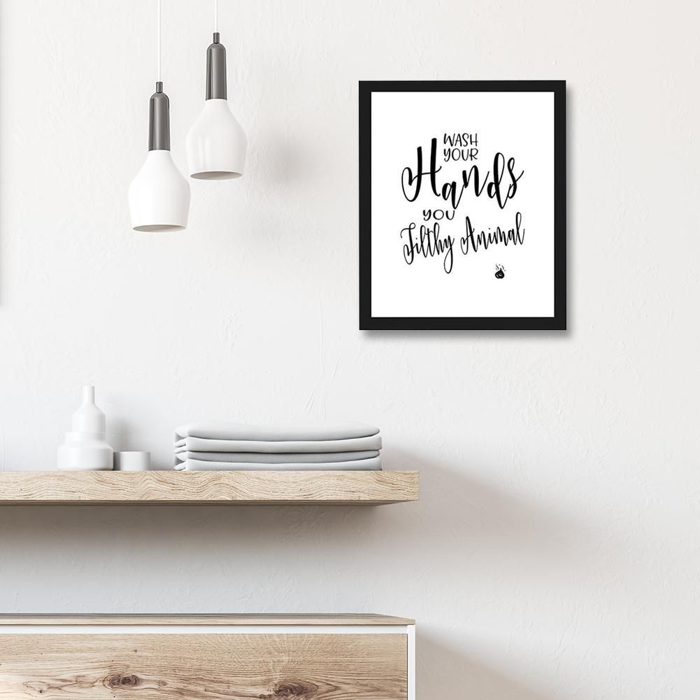 4pcs Funny Bathroom Quotes Sign Stickers Typography Unframed 4pcs Funny Bathroom Quotes Sign Stickers Typography Unframed