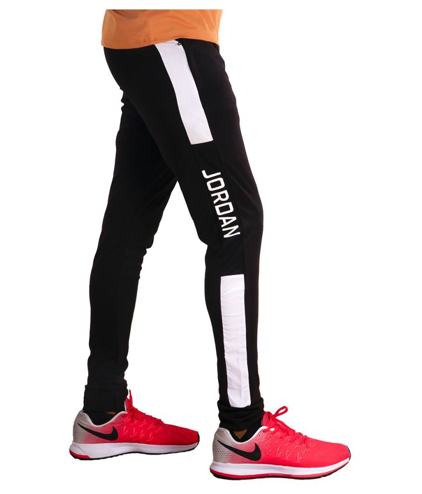 Nike Black Polyester Lycra Trackpants Buy Nike Black Polyester Lycra