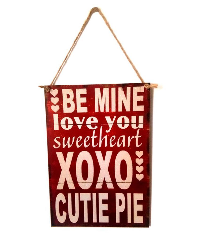 Wooden Letter Wall Hanging Board Plaques Signs Plate Valentine Day