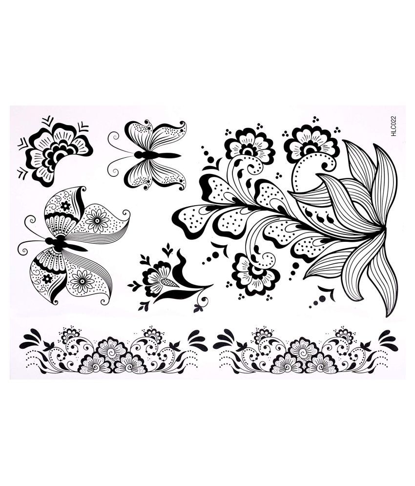 Buy Yazhiji 8 sheets Extra Large Henna Mandala Temporary Tattoo Collection  for Women and Girls Sexy Tattoo Stickers Online at desertcartINDIA