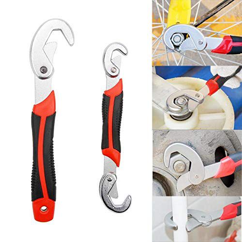 Snap N Grip Adjustable Wrench Set of 2 Pc