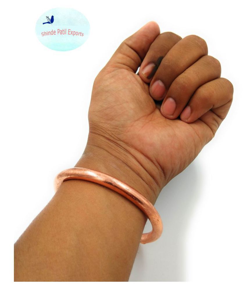 Pure thick copper Kada Buy Pure thick copper Kada Online in India on