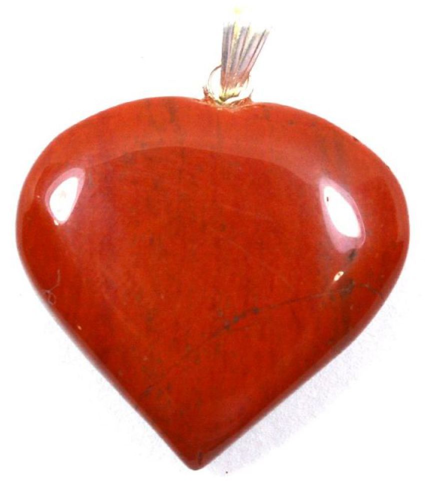 jasper heart pendant