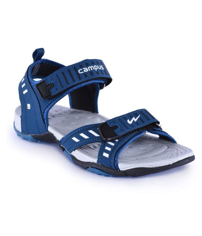 Campus Blue Synthetic Floater Sandals - Buy Campus Blue Synthetic Floater Sandals Online at Best 