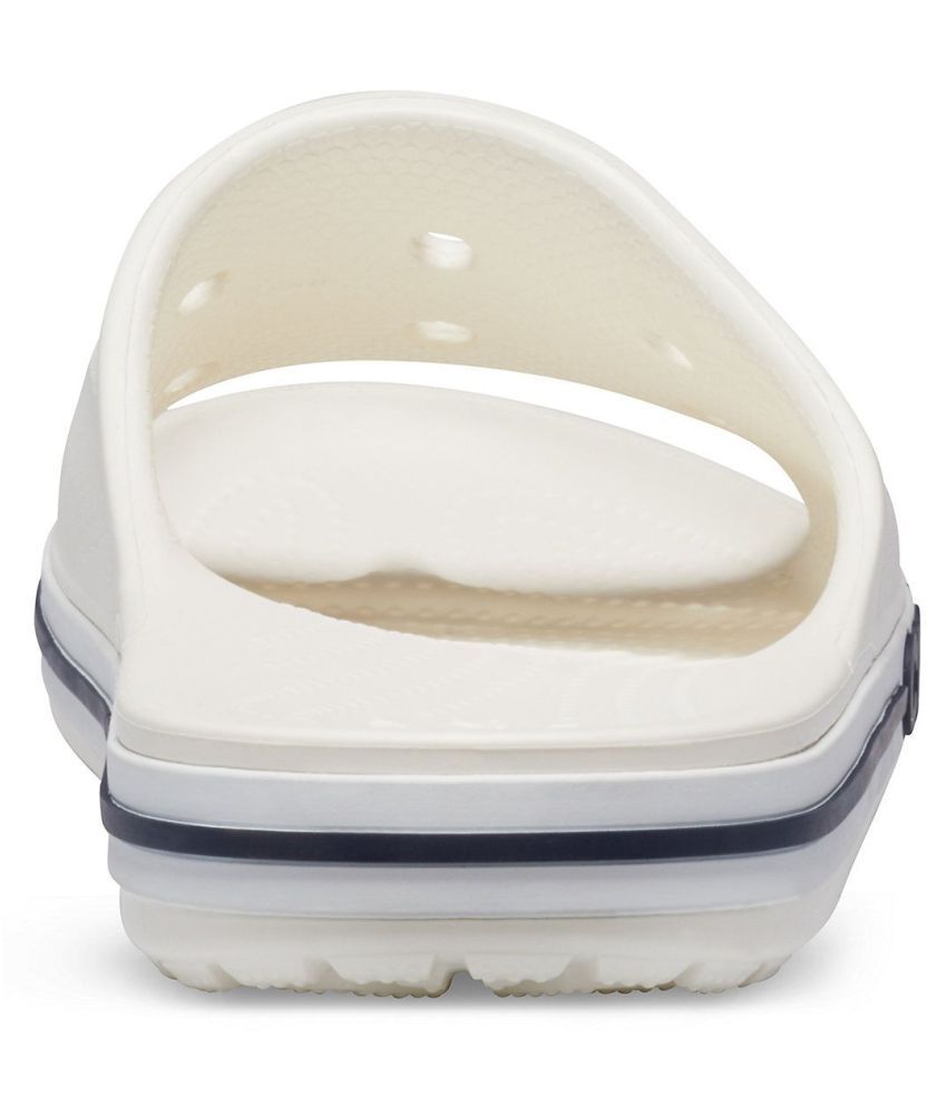 Crocs Roomy Fit White Slide Flip flop Price in India- Buy ...