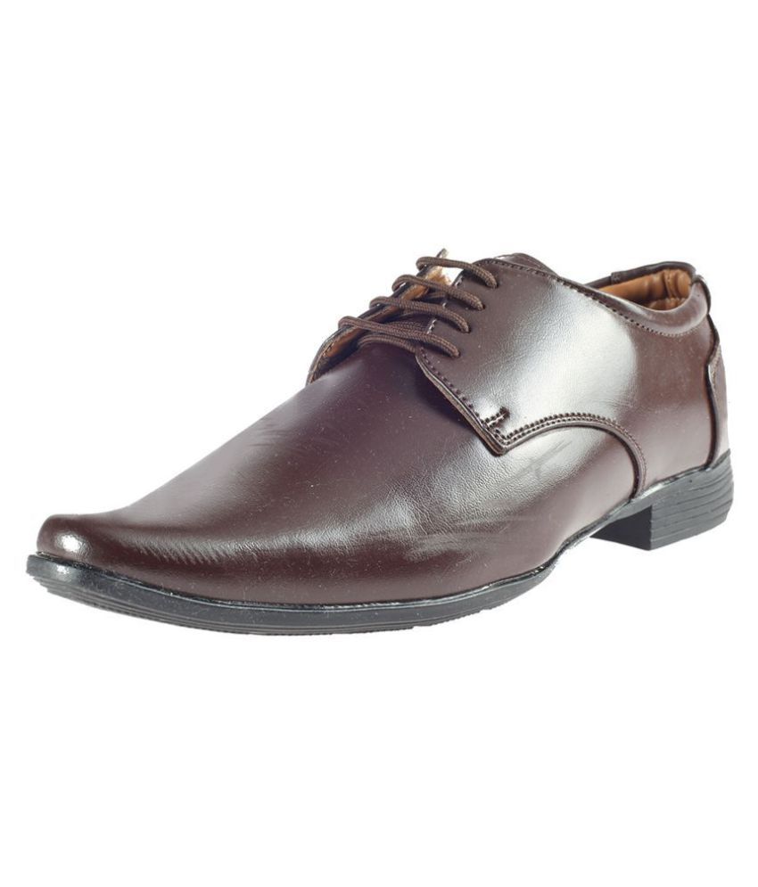 khadim brown formal shoes