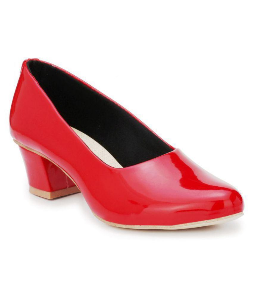     			Rimezs - Red Women's Pumps Heels