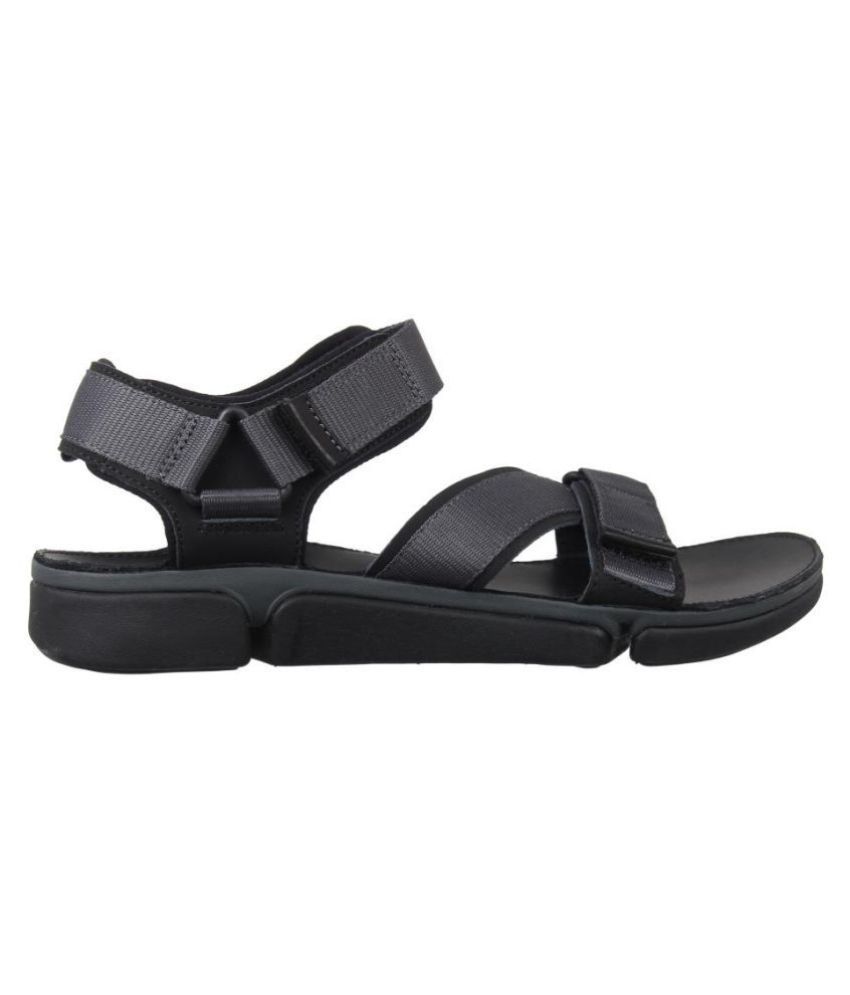 unstructured by clarks black open back leather sandals
