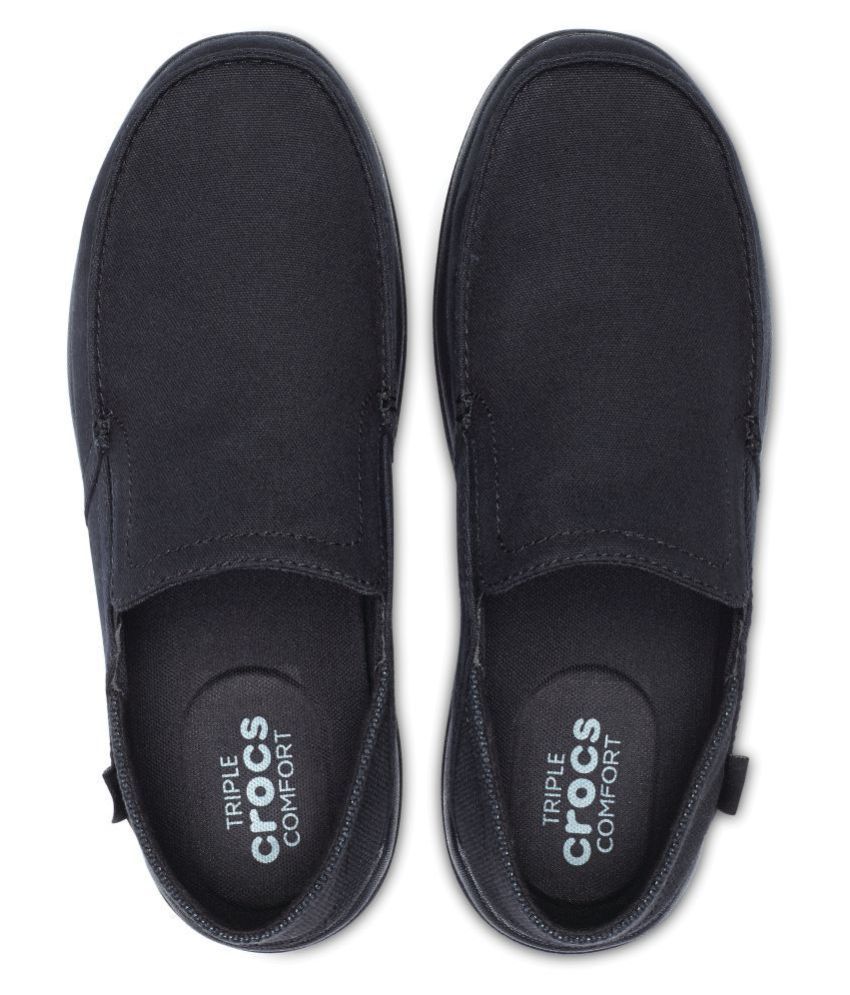 new look chunky croc loafer in black