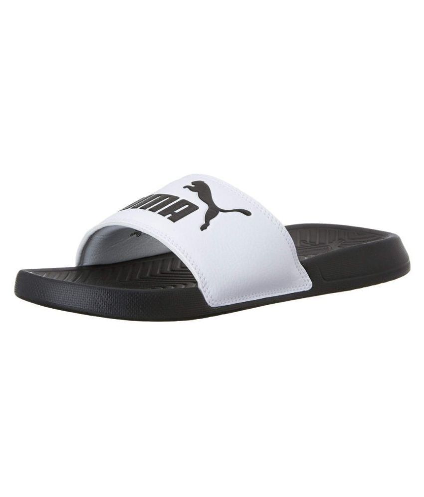 puma black slide flip flop