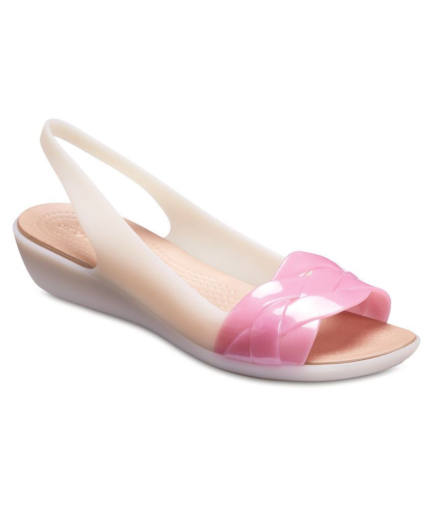 crocs cream colour