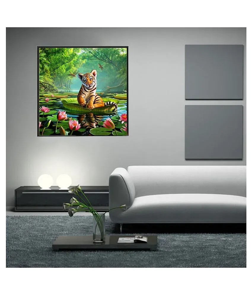 Lotus Pond Tiger 5D Diamond DIY Painting Craft Kit Home Decor: Buy Lotus  Pond Tiger 5D Diamond DIY Painting Craft Kit Home Decor at Best Price in  India on Snapdeal