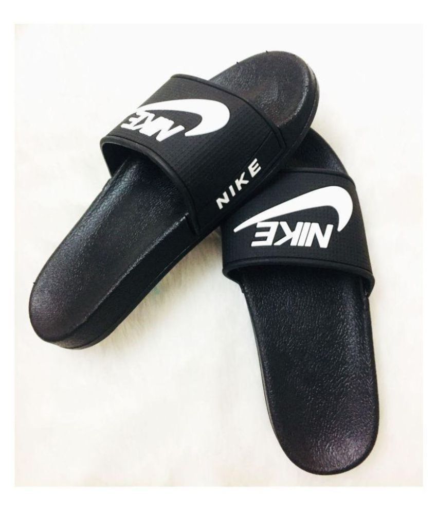 nike black slide flip flop