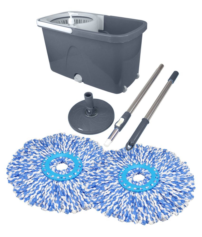 Primeway Single Bucket Mop Executive Mop on 2 Wheels with Water Outlet