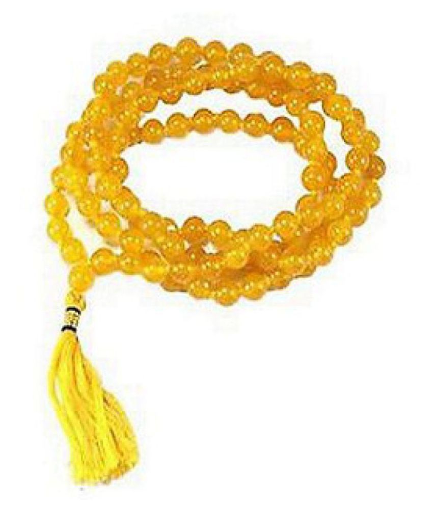     			Yellow sapphire Pukharj Mala