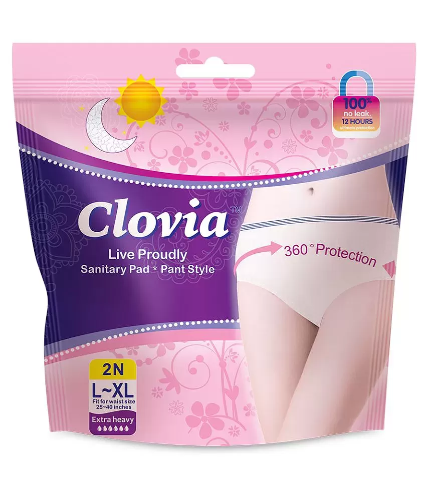 Clovia Heavy Flow Disposable Period Panties for Sanitary Protection L - XL  (10 Pack - 20 Panties)  Sanitary Pads Pant Style: Buy Clovia Heavy Flow  Disposable Period Panties for Sanitary Protection