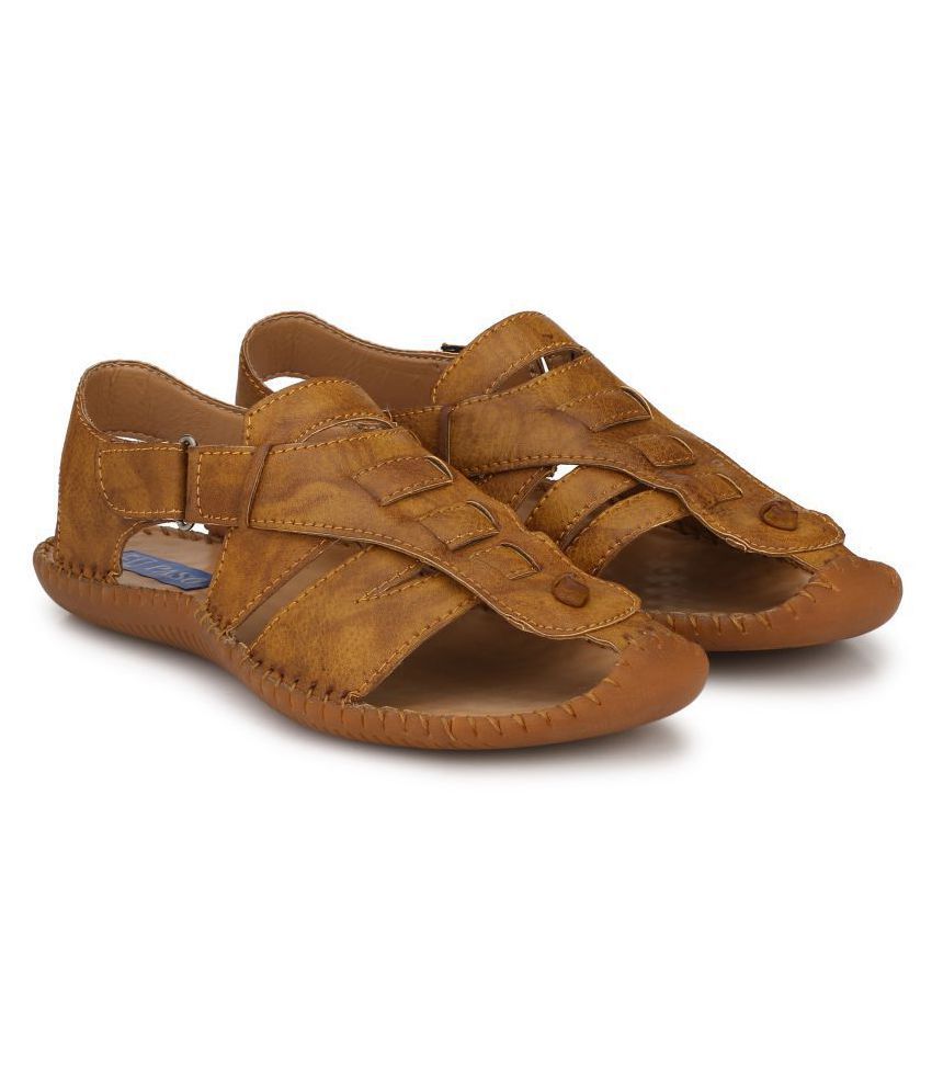 El Paso Tan Synthetic Leather Sandals - Buy El Paso Tan Synthetic Leather  Sandals Online at Best Prices in India on Snapdeal