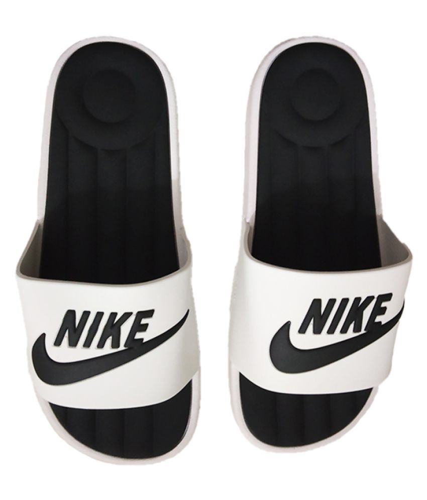 Nike White Slide Flip flop Price in India- Buy Nike White ...