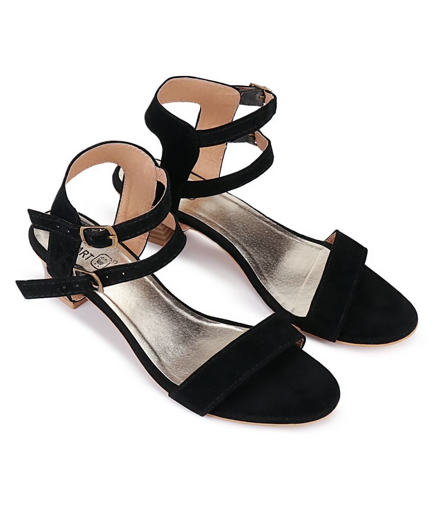 pkkart black block heels