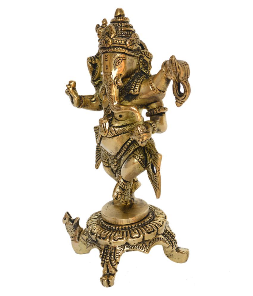 Aakrati Yellow Brass Figurines Pack of 1 Buy Aakrati Yellow Brass