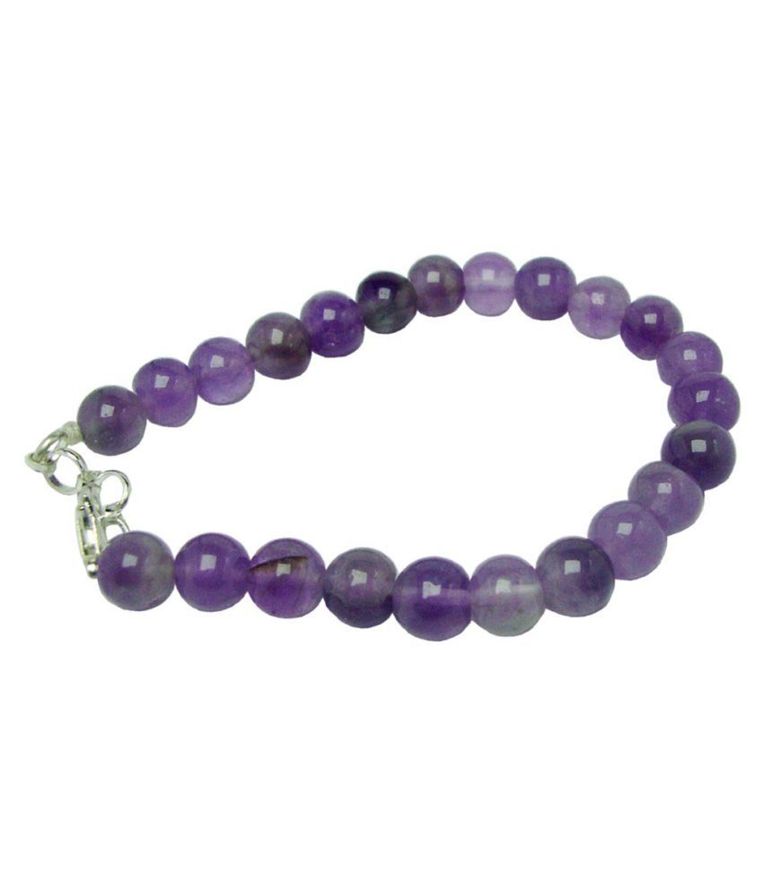 8mm Purple Amethyst Natural Agate Stone Bracelet: Buy 8mm Purple ...