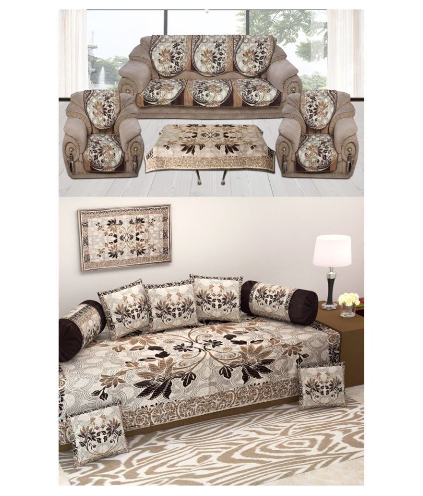 Laying Style 5 Seater Cotton Set of 10 Sofa Cover Set Buy Laying