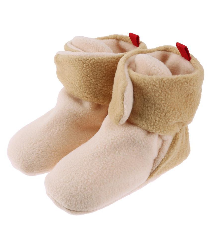 Winter Baby Fleece Infant Shoes Classic Soft Sole Stickers Floor Boots Toddler 