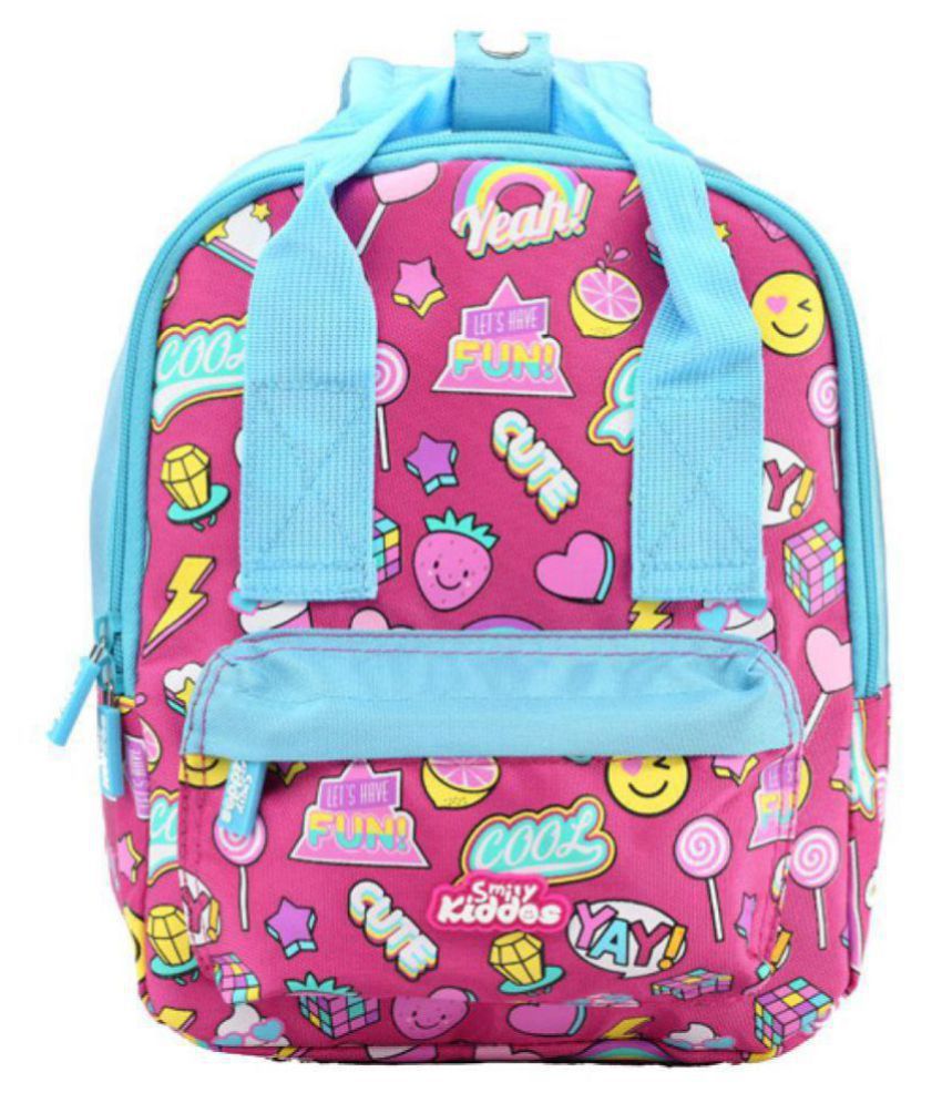 Smily Kiddos 25 Ltrs Pink School Bag for Girls