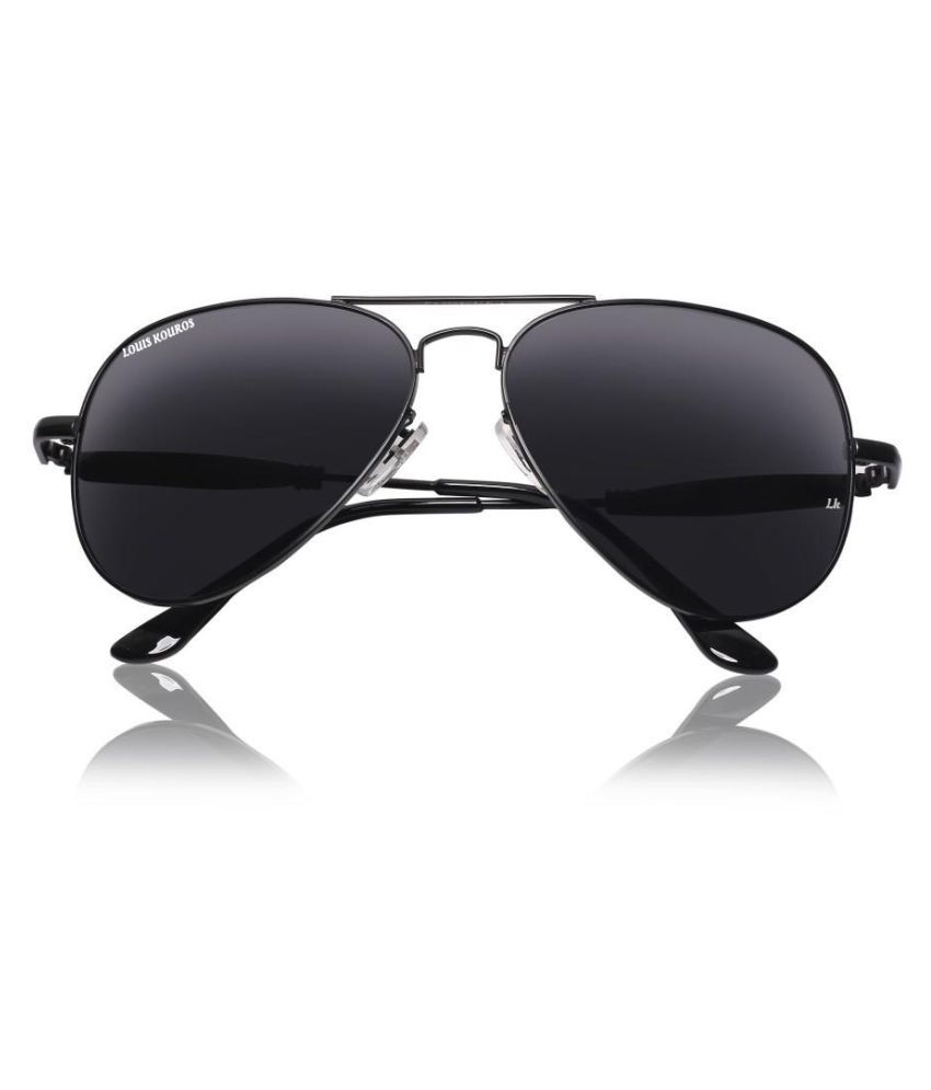 LOUIS KOUROS - Black Pilot Sunglasses ( 3517 ) - Buy LOUIS KOUROS ...
