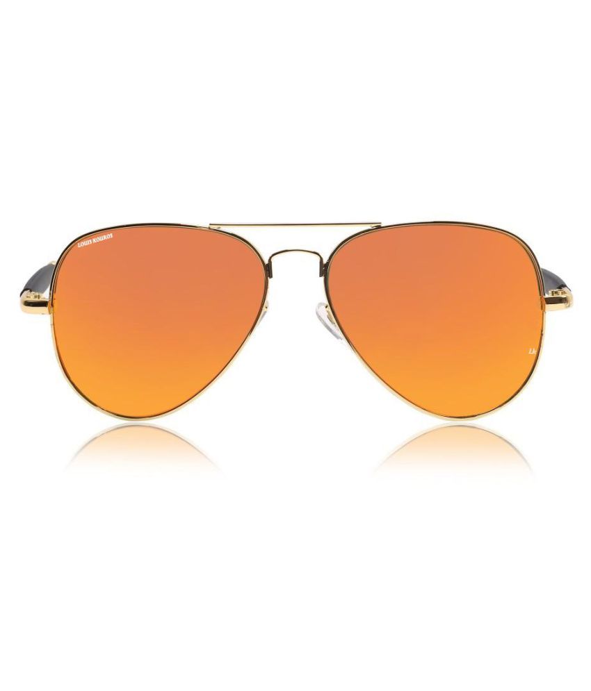 LOUIS KOUROS Orange Aviator Sunglasses ( 3517 ) Buy LOUIS KOUROS Orange Aviator Sunglasses